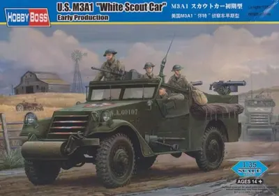 Amerykański wóz zwiadowczy M3A1 Scout Car "White", wersja wczesna