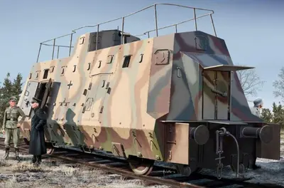 Wagon desantowy niemieckiego pociągu pancernego BP-42