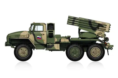 Rosyjska wyrzutnia rakiet BM-21 Grad, wersja późna