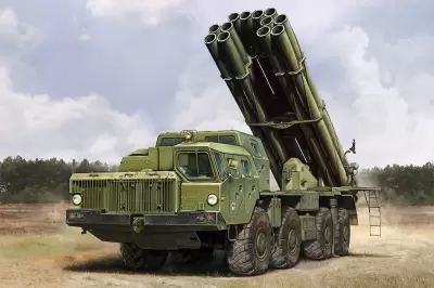 Rosyjska wyrzutnia 9A52-2 Smerch-M z pociskiem RSZO 9k58 Smerch MRLS - 1:72