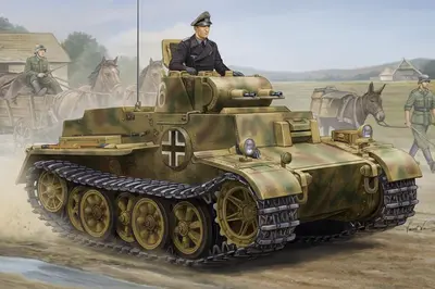 Niemiecki czołg lekki Pzkpfw. I Ausf.F (VK1801) późna wersja