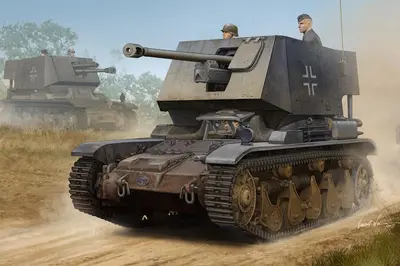 Niemieckie działo pancerne 5 cm Pak(t) Sflauf FgstPzKpfw 35 R 731(f)