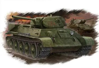 Sowiecki czołg średni T-34/76 (model 1942 Fabryka nr 112) z wnętrzem