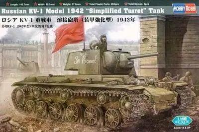 Radziecki czołg cieżki KV-1 Model 1942 uproszczona wieża