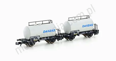 Zestaw 2 wagonów towarowych cystern Danzas
