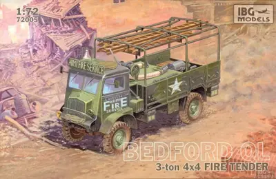 Brytyjski wóz strażacki Bedford QLR 4x4 Fire Tender, straż pożarna