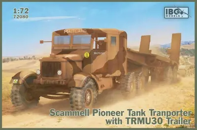 Brytyjski transporter czołgów Scammell Pioneer z lawetą TRMU30
