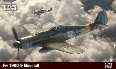 Niemiecki myśliwiec Focke-Wulf FW-190D-9 Mimetall