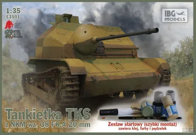 Tankietka TKS z NKM wz.38 FK-A 20mm (z farbami)