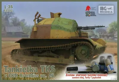 Polska tankietka TKS z CKM Hotchkiss wz. 25 (z farbami)