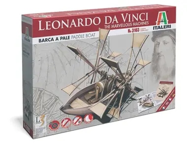 Maszyny Leonardo da Vinci - Łódź łopatkowa