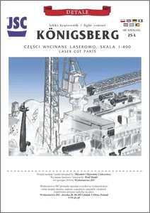 Detale laserowe do modelu KÖNIGSBERG