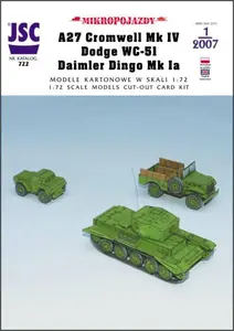 Czołg CROMWELL VII/CHALLENGER, DINGO, Dodge WC-51