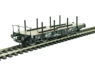 Wagon towarowy platforma typ Rlmmp; RAL 9005