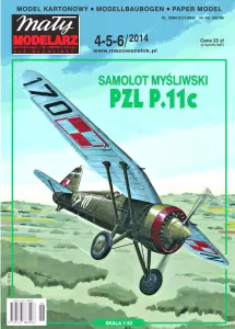 Mały Modelarz - Samolot Myśliwski PZL P.11c