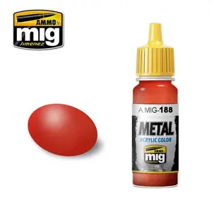 Farba akrylowa Ammo Mig - Metallic Red