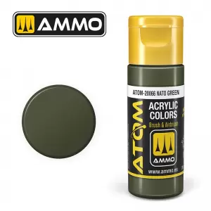 Farba akrylowa 20 ml ATOM COLOR: NATO Green