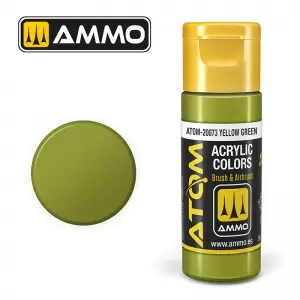 Farba akrylowa 20 ml ATOM COLOR: Yellow Green