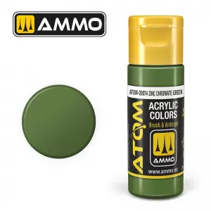 Farba akrylowa 20 ml ATOM COLOR: Zinc Chromate Green