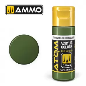 Farba akrylowa 20 ml ATOM COLOR: Hellgrün / Chromate Green