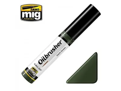 Farba olejna Oilbrusher Ammo Mig - Dark Green