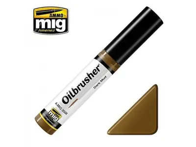 Farba olejna Oilbrusher Ammo Mig - Dark Mud