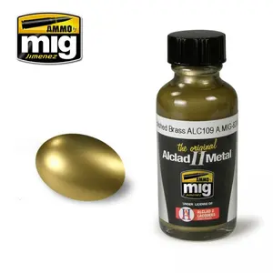 Metalizer MiG8206 Lacquer - Polished Brass ALC109 / 30ml