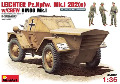 Samochód pancerny Pzkpfw 202(e) Leiphter Dingo mk.1 z załogą