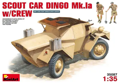 Brytyjski samochód pancerny Scout Car Dingo Mk.Ia, z załogą