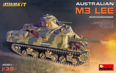 Australijski czołg średni M3 Lee, z wnętrzem