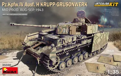 Niemiecki czołg średni PzKpfw IV Ausf H Krupp-Grusonwerk, średnia produkcja sierpień-wrzes