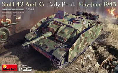 Niemieckie działo szturmowe Sturmgeschutz StuH 42 Ausf G, produkcja maj-czerwiec 1943 (Stu