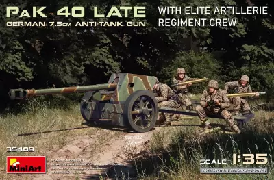 PaK 40 LAte German 7,5 cm Anti-Tank Gun With Elite Artillery Regiment Crew