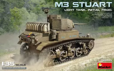 Amerykański czołg lekki M3 Stuart, wersja inicjalna