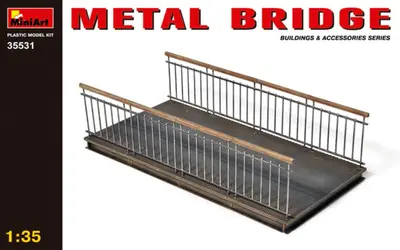 Metalowy most, kładka