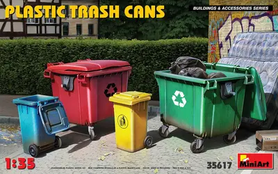 Plastikowe kontenery na śmieci