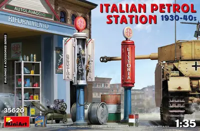 Włoska stacja benzynowa, lata 30'-40'