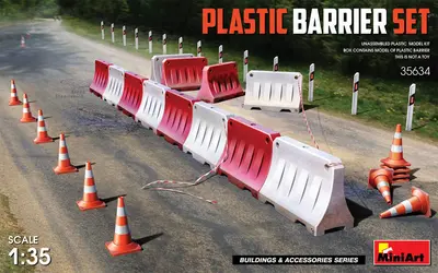Plastikowe bariery drogowe