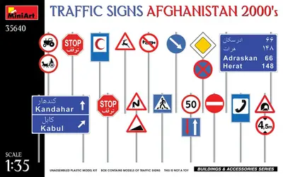 Znaki drogowe Afganistan lata 2000