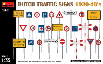 Zestaw znaków drogowych, Niderlandy 1930-40