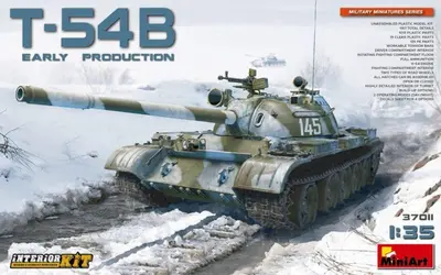 Sowiecki czołg T-54B MBT, wersja wczesne, z wnętrzem