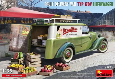 Samochód dostawczy 170V Lieferwagen, dostawa owoców
