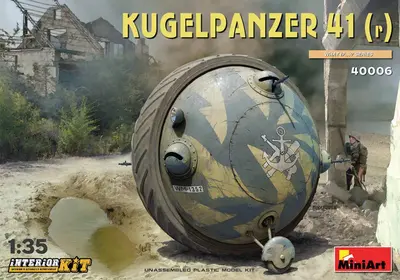Niemiecki czołg kulisty Kugelpanzer 41(r), z wnętrzem