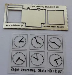 Zegar dworcowy (blacha i folia z „godzinami”)