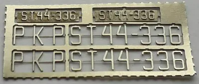 Fototrawione tabliczki ST44 różne numery