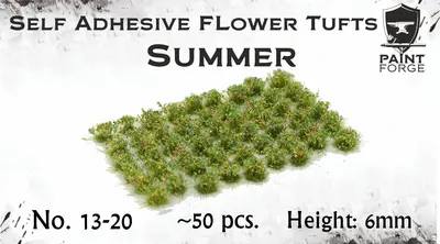 Kępy kwiatów - letnie 6mm / 50szt.