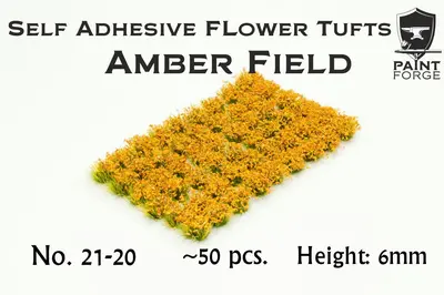 Kępy kwiatów - Amber Field 6mm / 50szt.