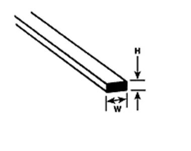 Pręt polistyrenowy 0.8mm x 4.0 X 250mm (10szt)