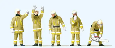Strażacy w nowoczesnej odzieży roboczej