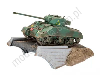 Brytyjski czołg średni Sherman V Firefly, z dioramą i farbami